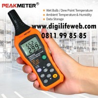 Temperature Humidity Meter Peakmeter PM6508